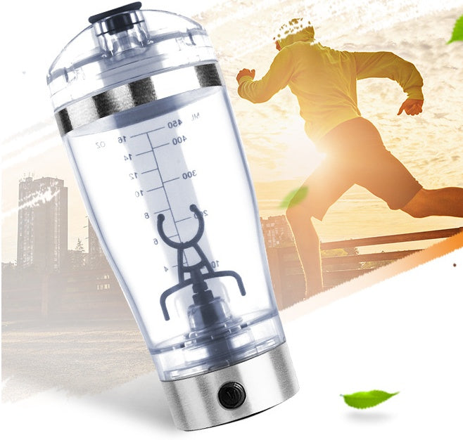 Electric Protein Shake Stirrer – USB Rechargeable Shaker Bottle for Coffee, Milk & Fitness Drinks ⚡