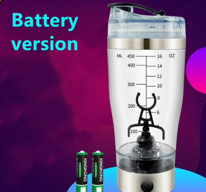 Electric Protein Shake Stirrer – USB Rechargeable Shaker Bottle for Coffee, Milk & Fitness Drinks ⚡