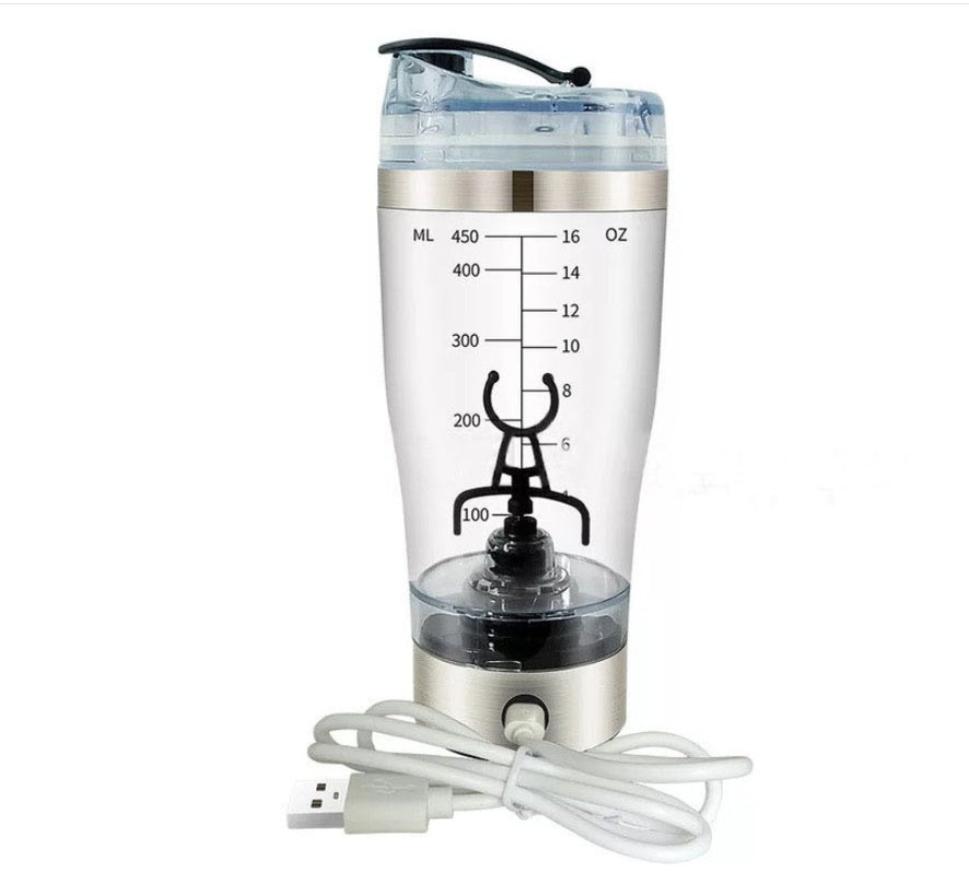 Electric Protein Shake Stirrer – USB Rechargeable Shaker Bottle for Coffee, Milk & Fitness Drinks ⚡